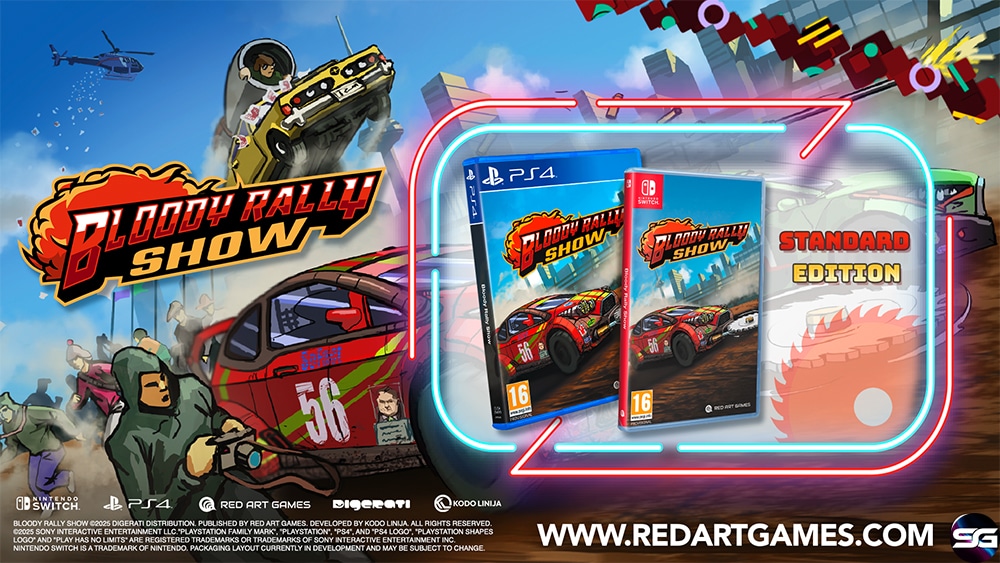 Bloody Rally Show llegará en formato físico para Nintendo Switch y PlayStation 4  