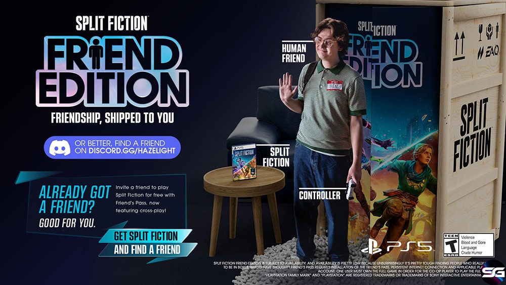 EA Y HAZELIGHT PRESENTAN SPLIT FICTION: FRIEND EDITION, PERFECTO PARA LOS QUE BUSCAN COMPAÑÍA PARA DISFRUTAR DEL MODO COOPERATIVO   