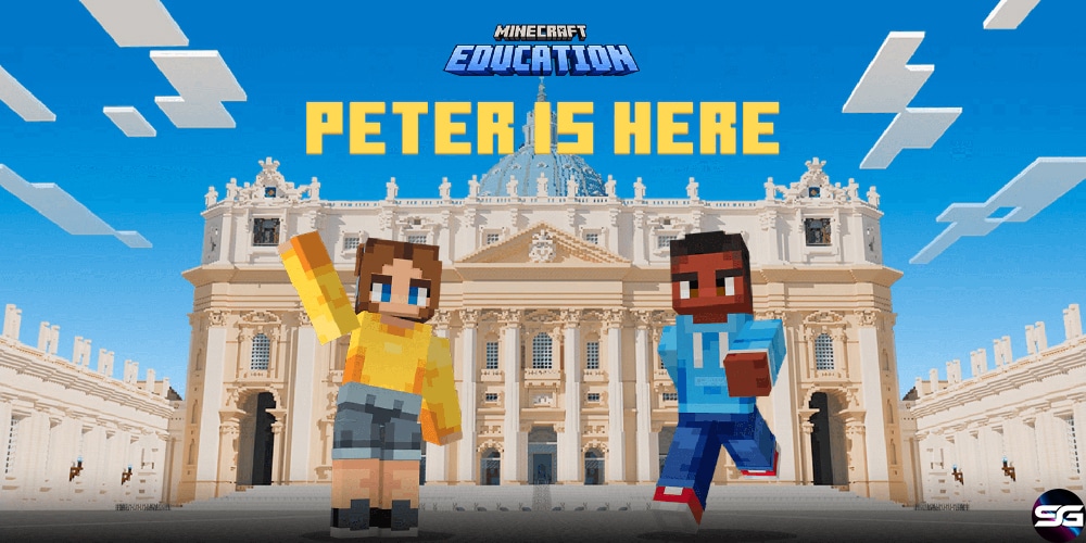 Adéntrate en la historia: preserva la Basílica de San Pedro con Minecraft Education 