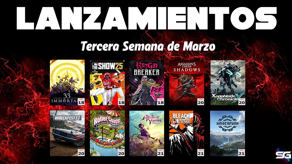 Lanzamientos 3ª Semana Marzo 